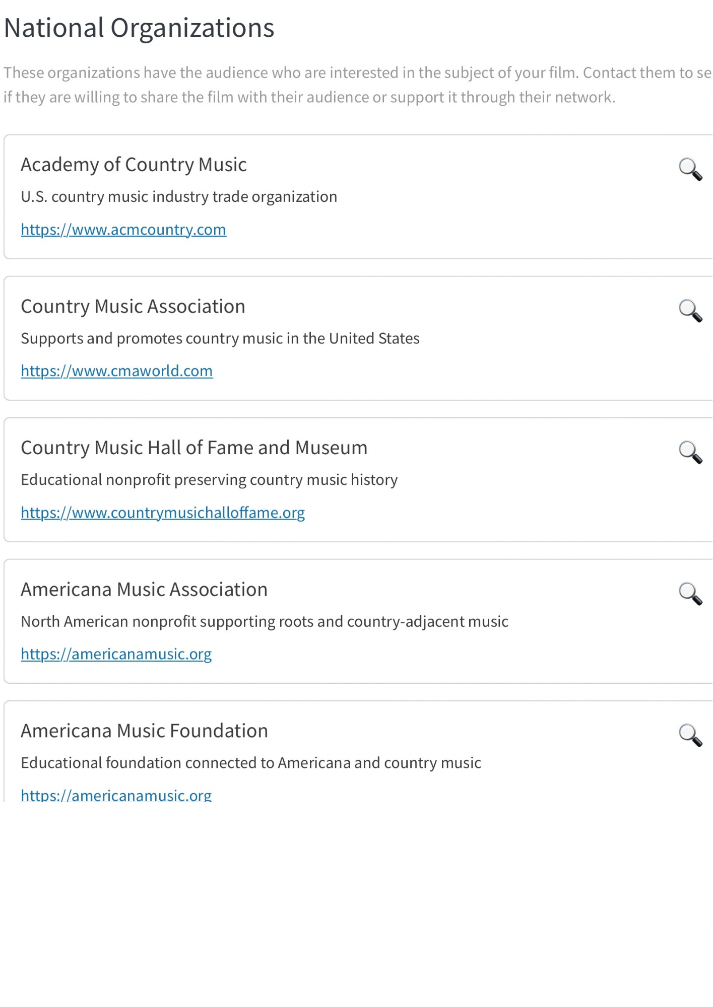 Organizations